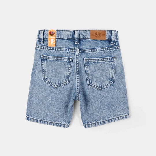 Boys Denim Rigid Shorts (Funday) – Ice Blue