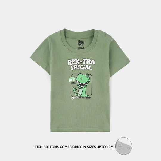 Infant Boys Jersey/Terry T-Shirt (Rex-Tra Special) - Lodestone Frost