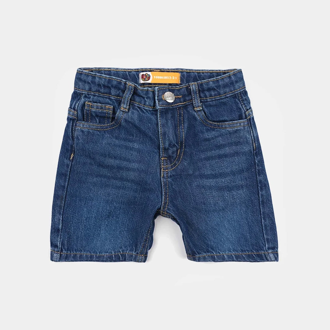 Boys Denim Stretch Shorts Basic - Mid Blue