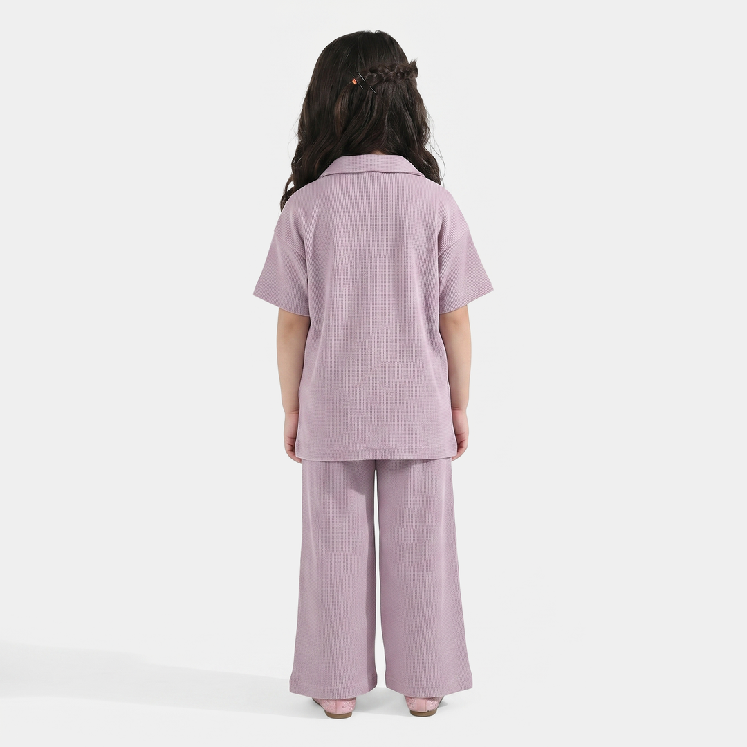 Girls Thermal Suit 2 Piece (Coastal Charms) - Purple