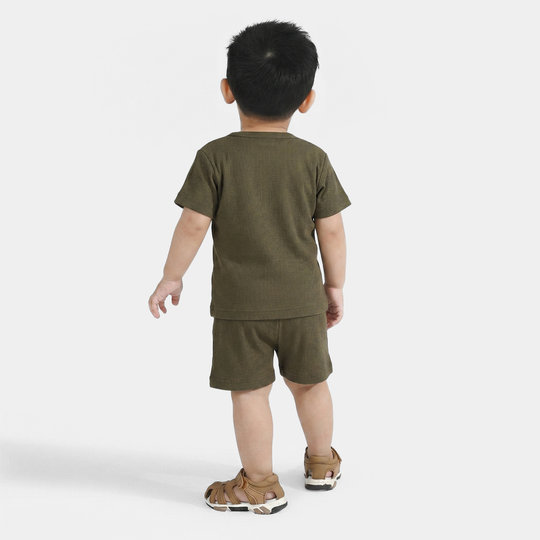 Infant Boys Thermal Knitted Suit (FLY HIGH) - Green