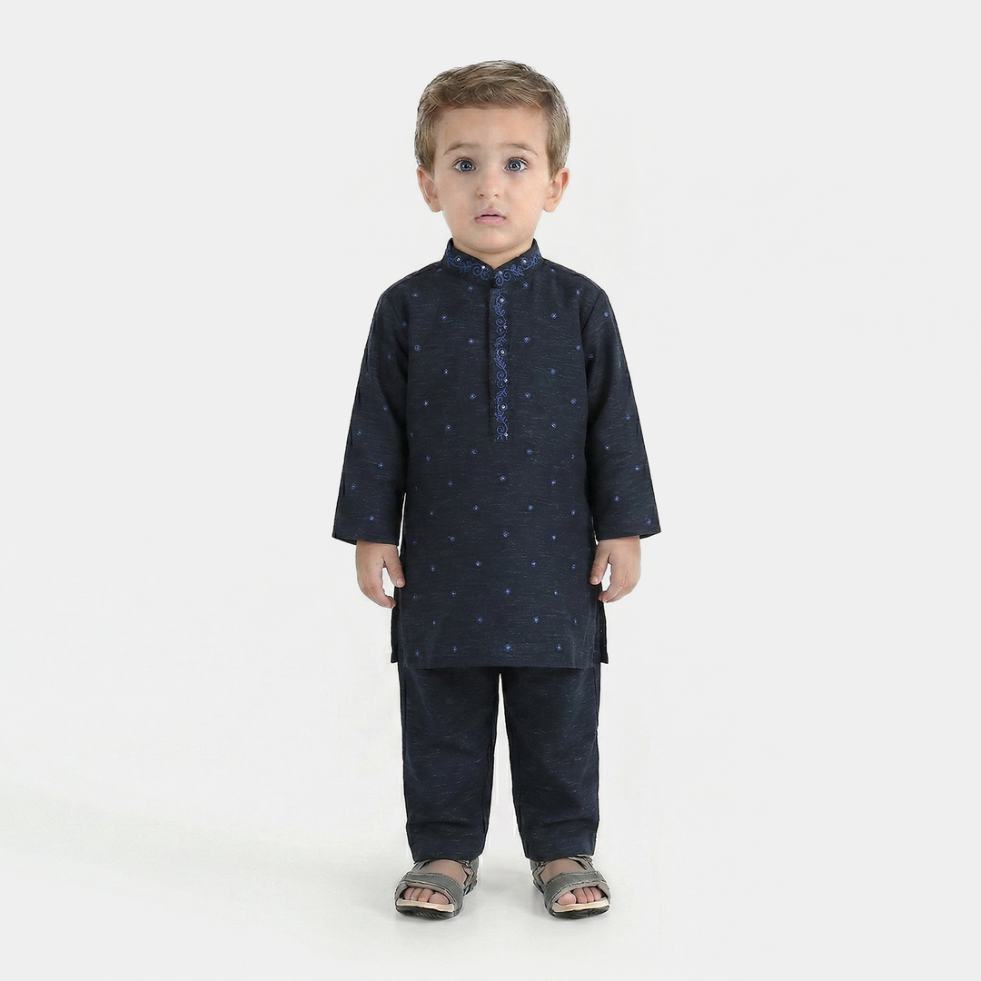 Infant Boys Poly Viscose Suit (Royal) - Blue