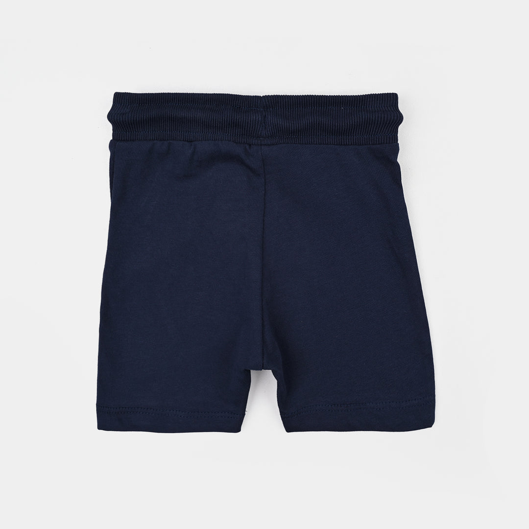 Infant Boys Jersey/Terry Short-Navy Blue