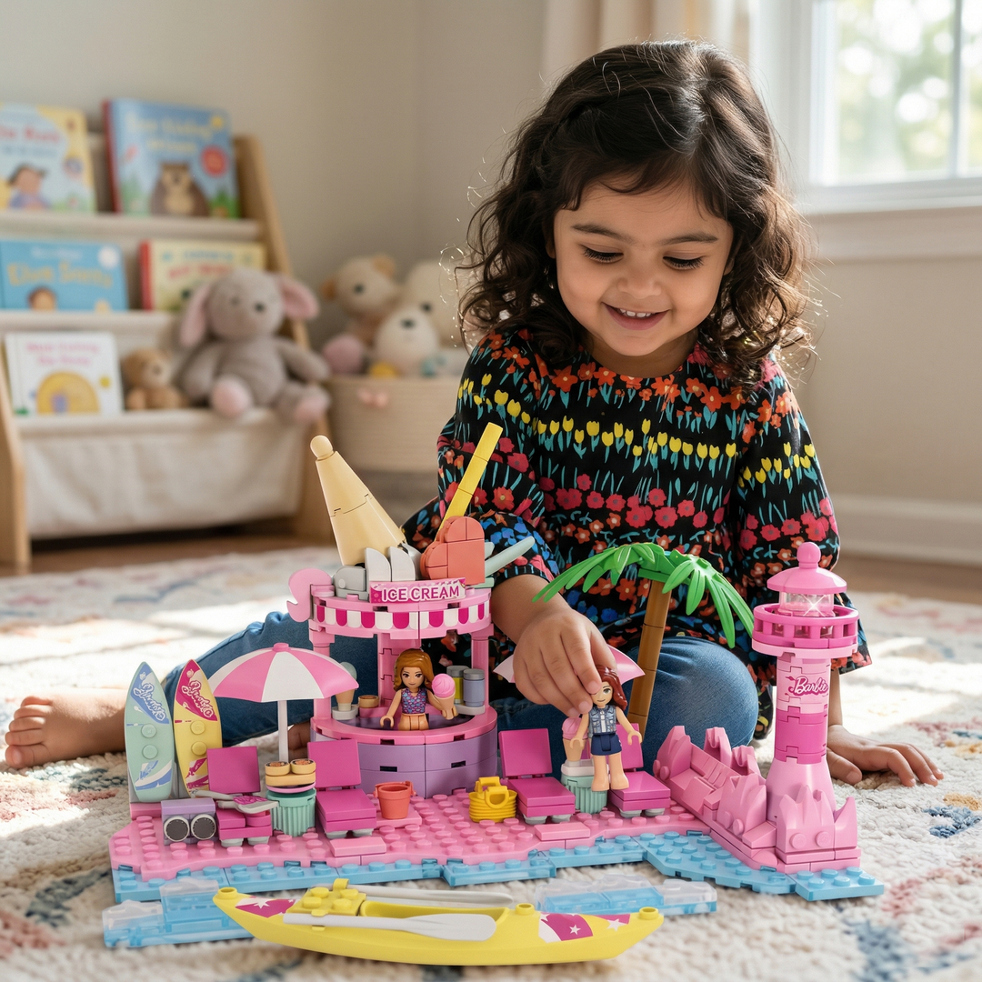 Vacation Themed Building Blocks Set for Kids