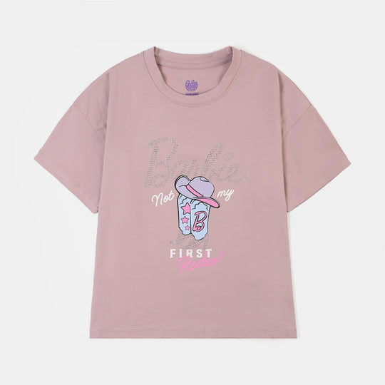 Girls Lycra Jersey T-Shirt H/S -Purple