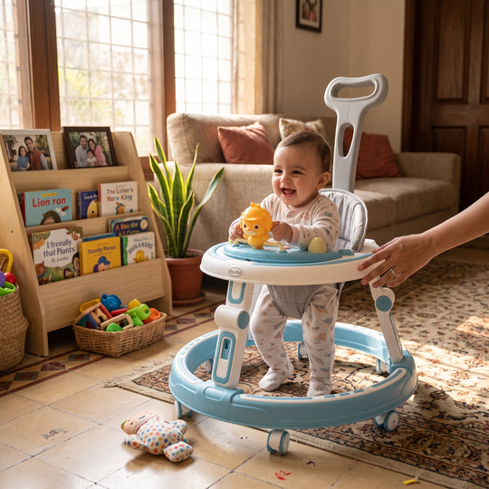 Baby Walker 628 Blue With Multi Function