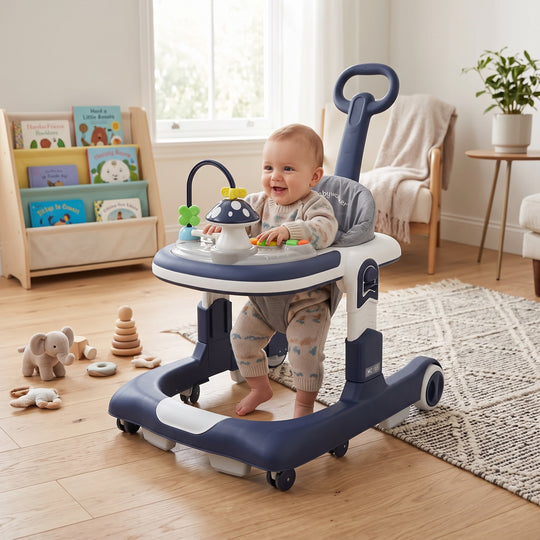 Baby Walker With Multi Function MT-816 Blue