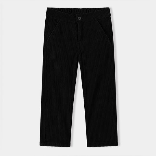 Boys Corduroy Woven Suit-Black