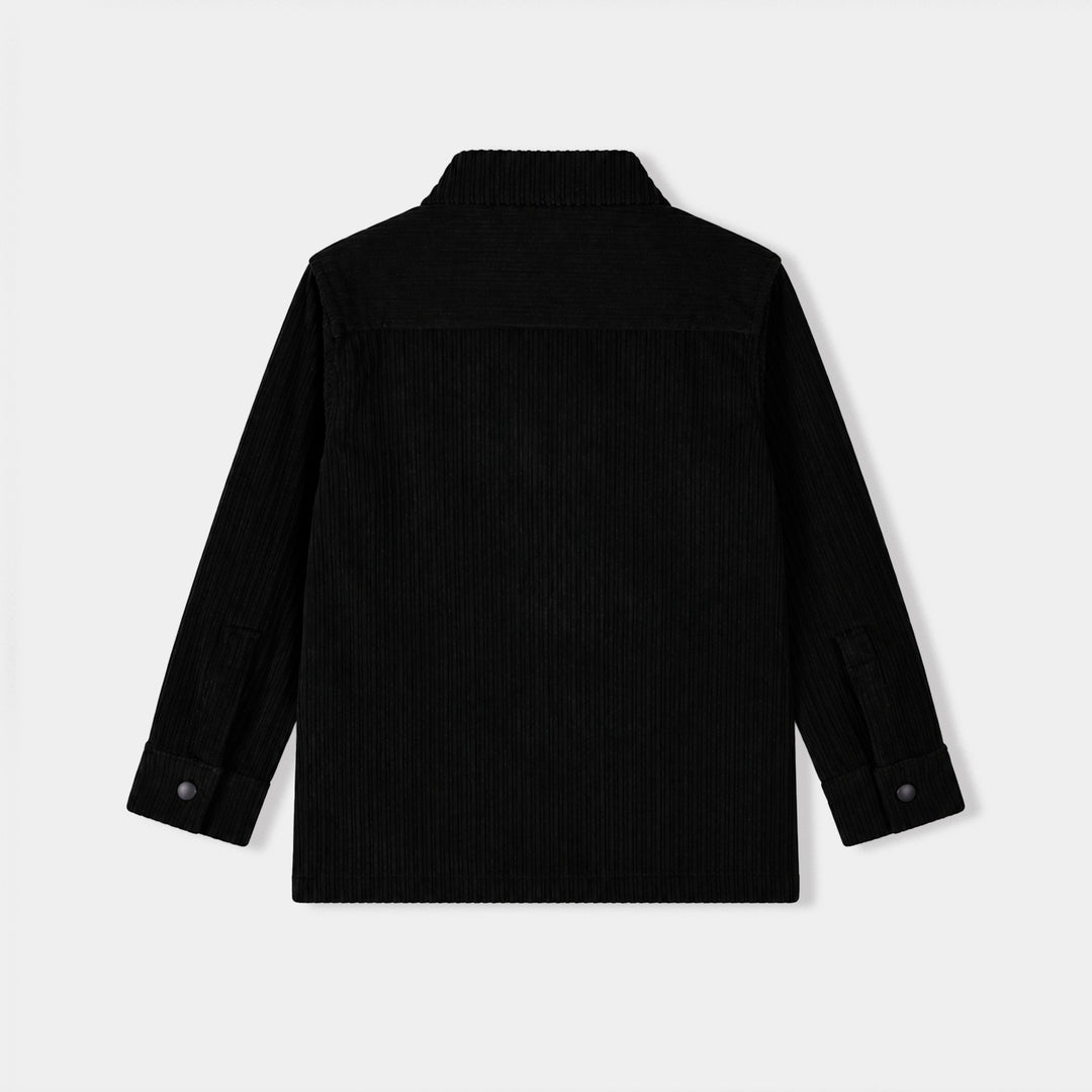 Boys Corduroy Woven Suit-Black