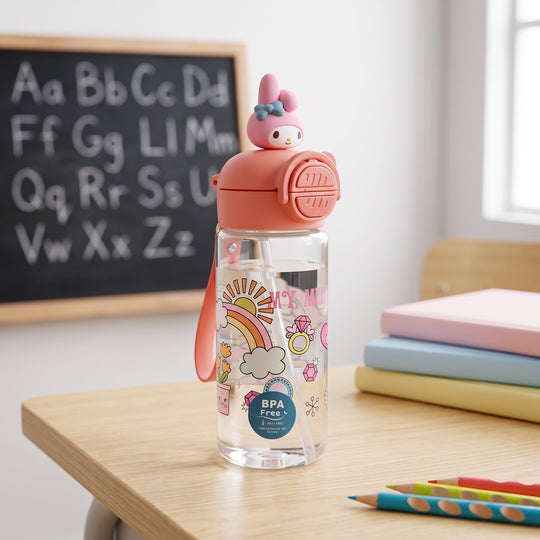 Character Water Bottle (Plastic) | 450Ml