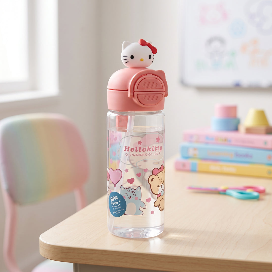 Character Water Bottle (Plastic) | 450Ml