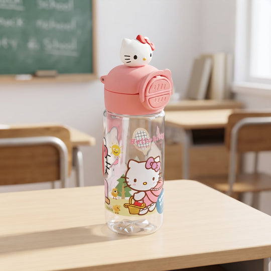 Character Water Bottle (Plastic) | 450Ml