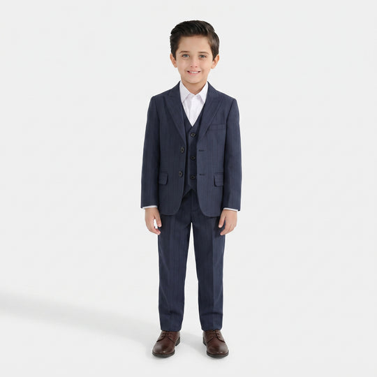 Boys Cotton, Polyester Coat Pant - GREY