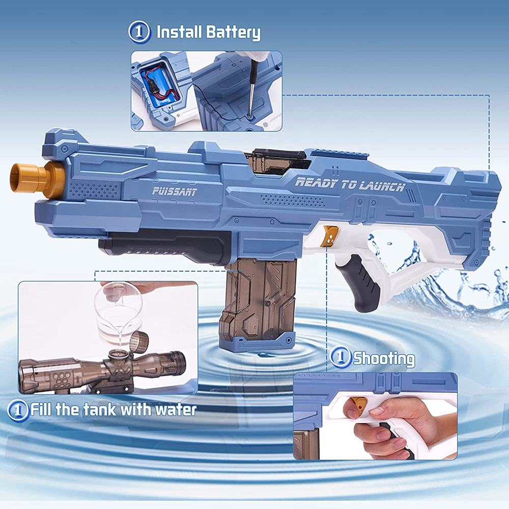 Combat Water Blaster Toy Electric Continuous Firing