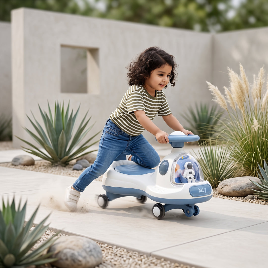 Children Ride on Twisting Auto Car