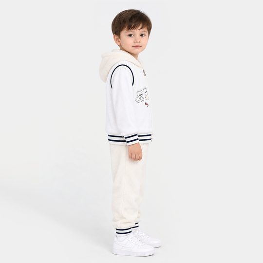 Infant Boys Knitted Suit Sh139-3P - White
