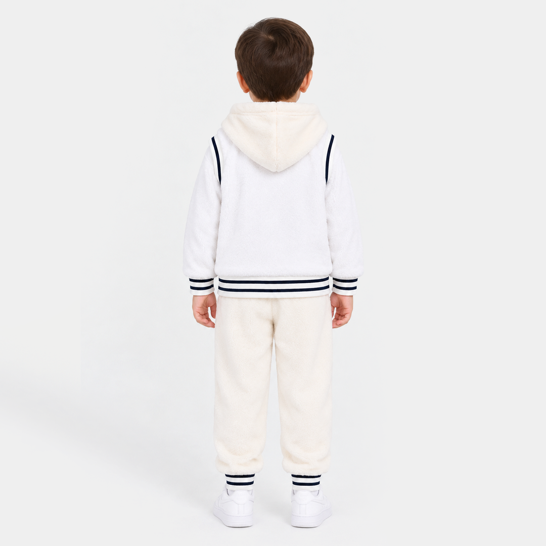 Infant Boys Knitted Suit Sh139-3P - White