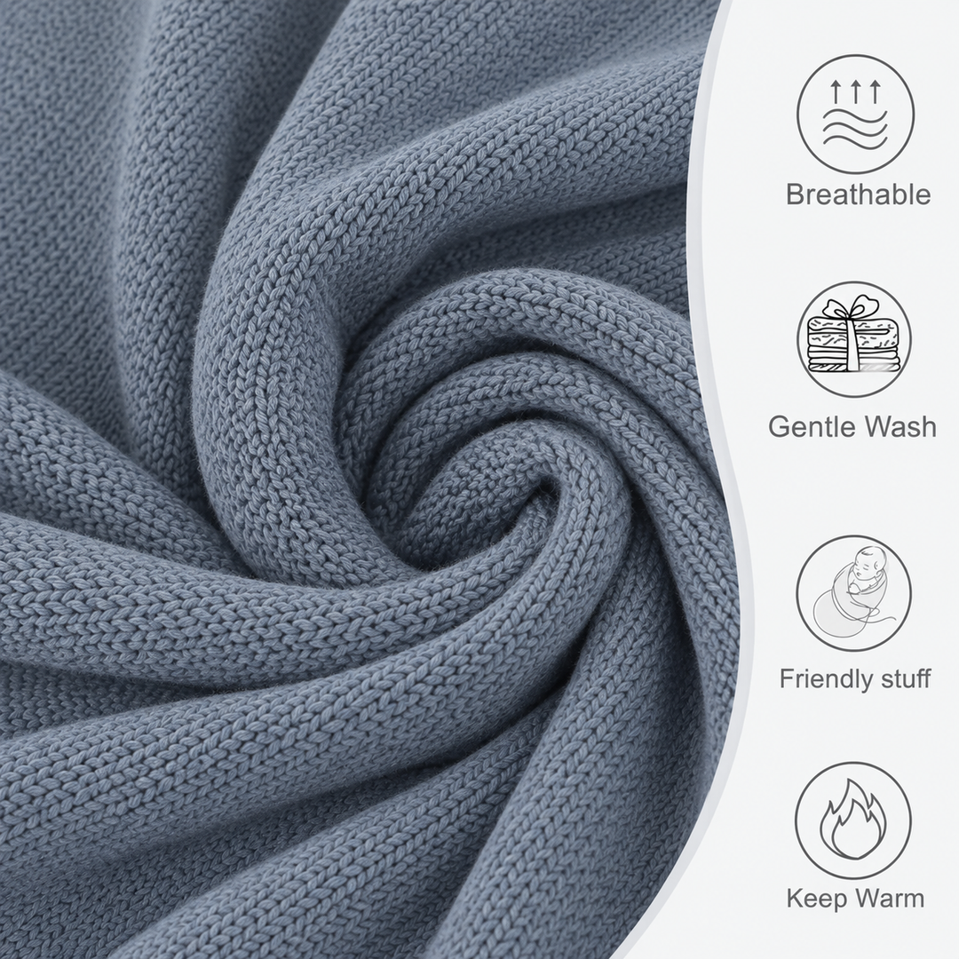 Soft & Comfortable Knitted Baby Blanket