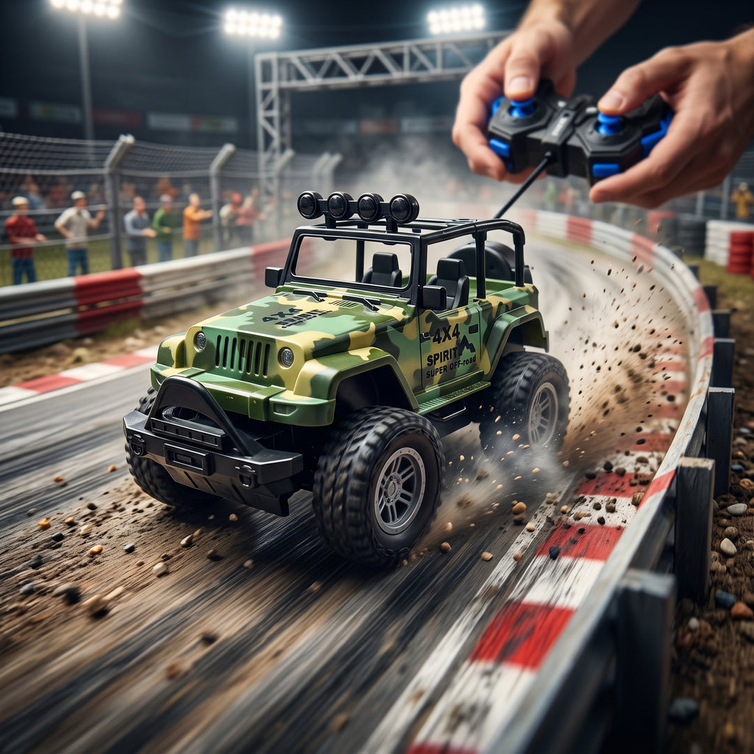 Kids Remote Control 4x4 Off-Road Military Jeep