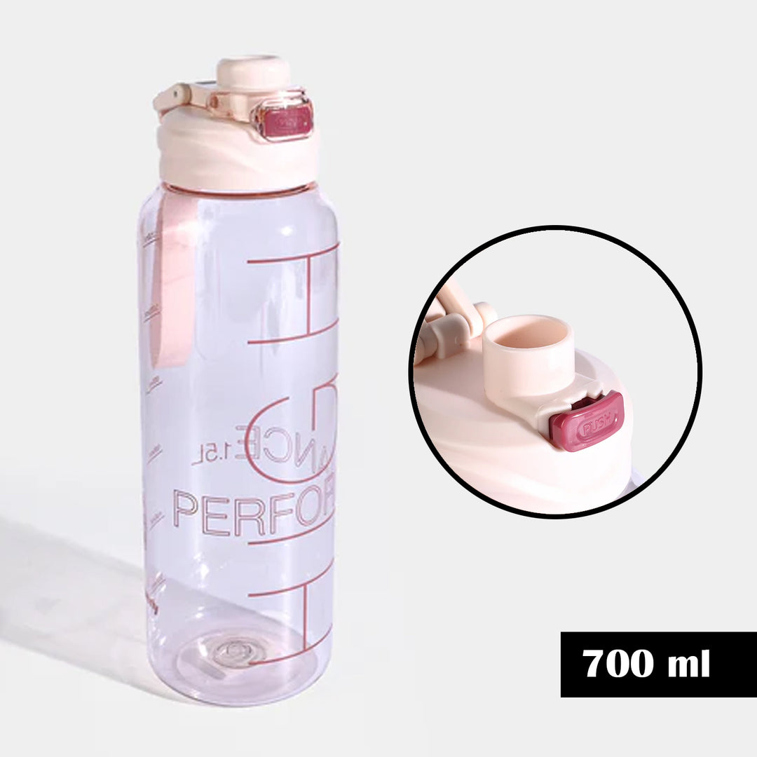 Fancy Water Bottle 700ml - Pink (8868)