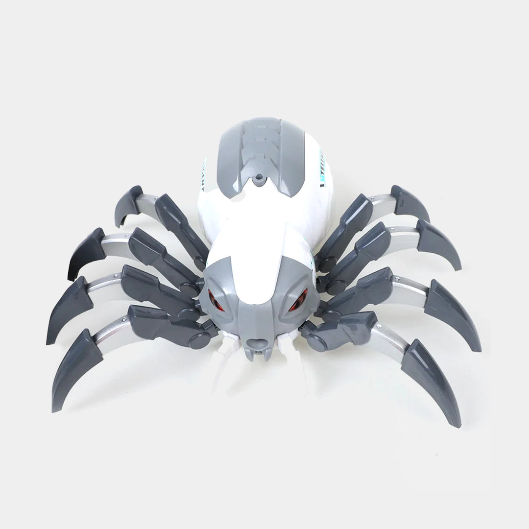 Mechanical Spider R/C Toy For kids - Grey/White
