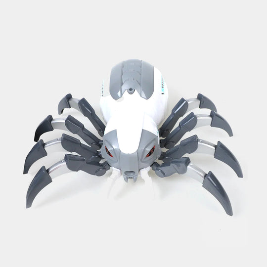 Mechanical Spider R/C Toy For kids - Grey/White