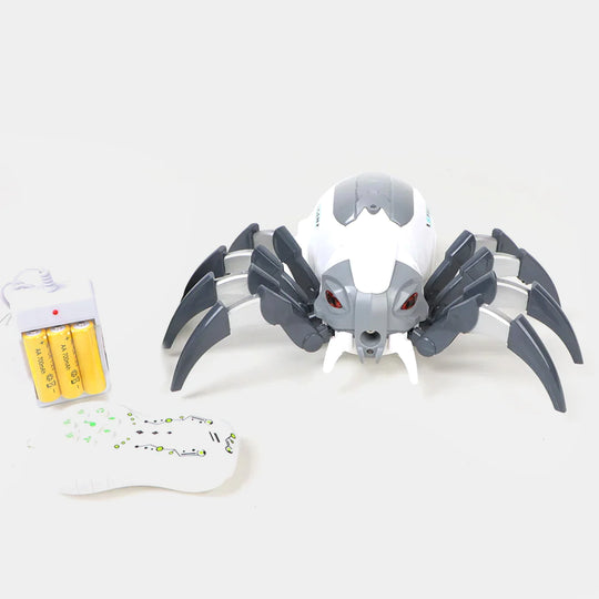 Mechanical Spider R/C Toy For kids - Grey/White