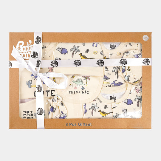 Infant Boys Cotton Interlock 8PCs Set | Dino