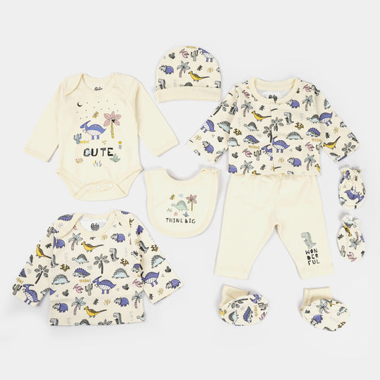 Infant Boys Cotton Interlock 8PCs Set | Dino