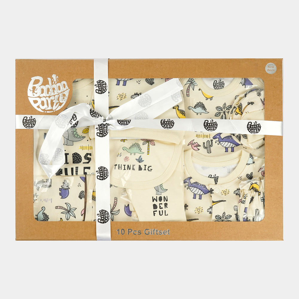 Infant Boys Cotton Interlock 10PCs Set | Dino