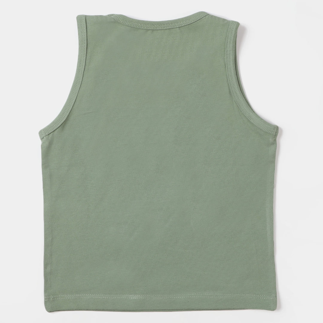 Infant Boys Sando Best Holiday - Olive