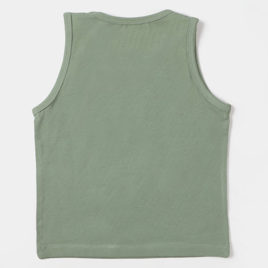 Infant Boys Sando Best Holiday - Olive