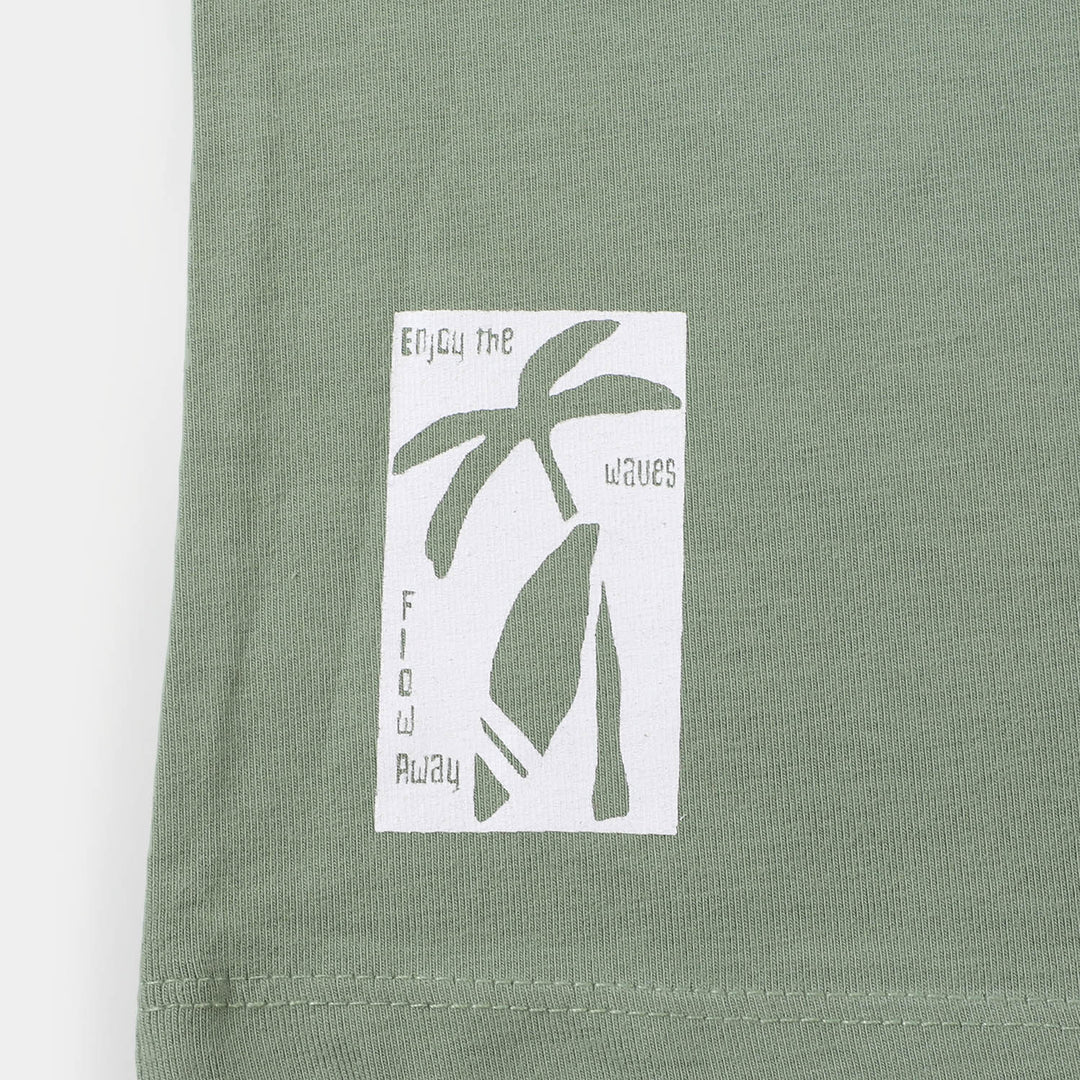 Infant Boys Sando Best Holiday - Olive