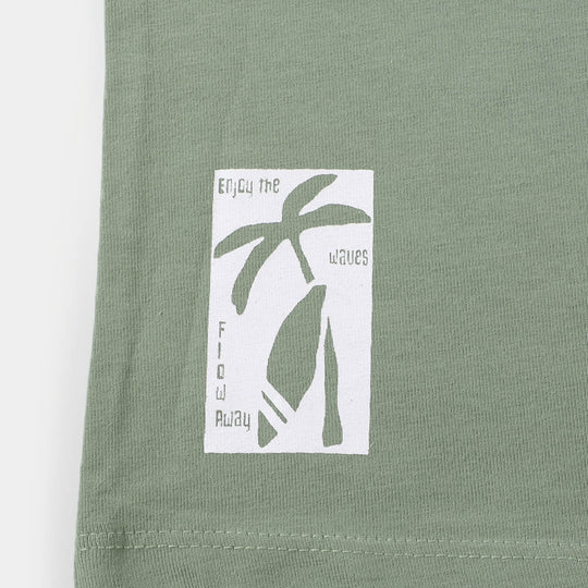 Infant Boys Sando Best Holiday - Olive