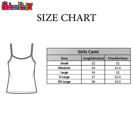 Girls Poly Cotton Jersey Cami Basic 2 Pcs-Pink/White