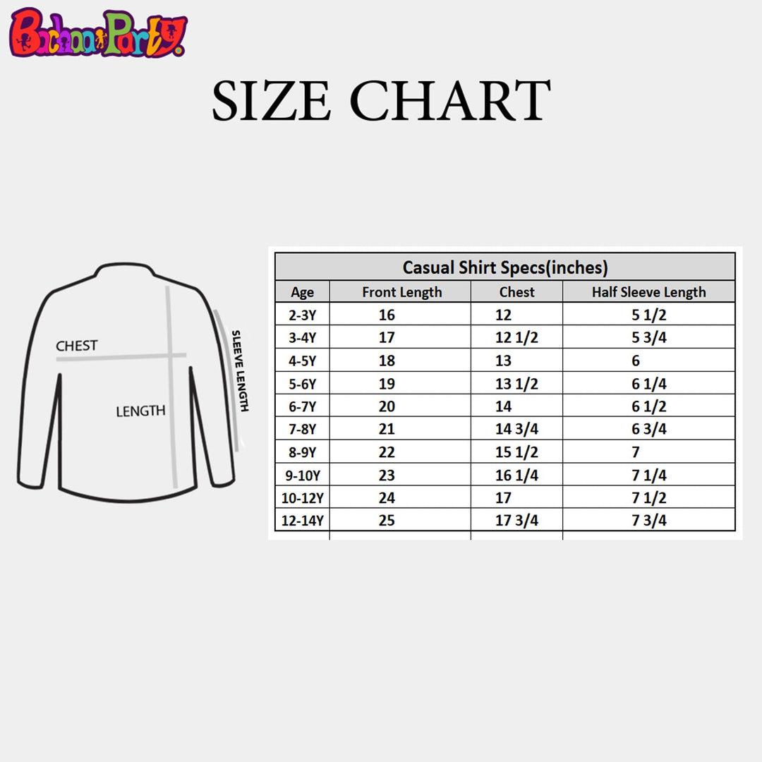 Boys Cotton Poplin Casual Shirt H/S (Stamp)-Green