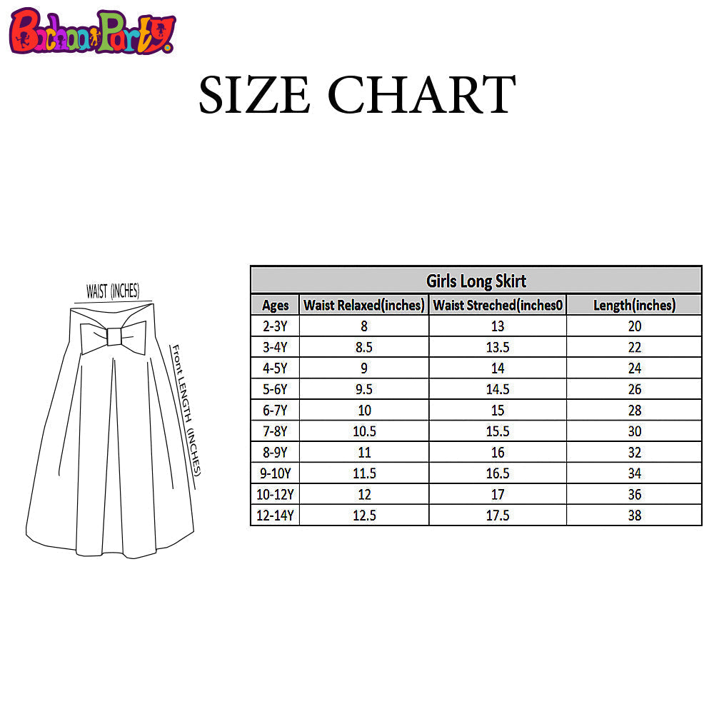 Girls Cotton Poplin Long Skirt-Mustard