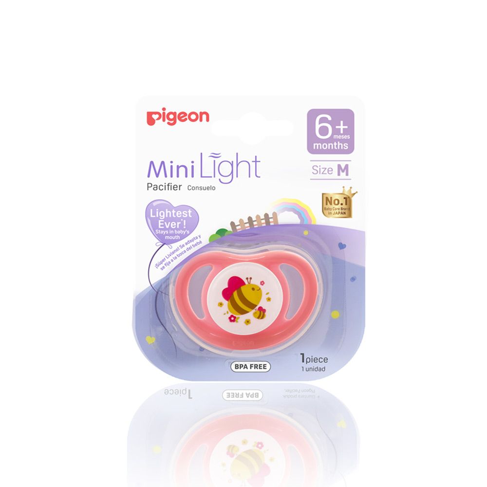 MINI LIGHT PACIFIER (M) GIRL-BEE