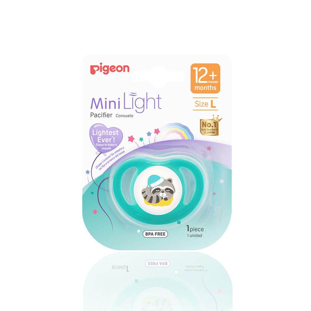 MINI LIGHT PACIFIER (L) UNISEX-RACCOON