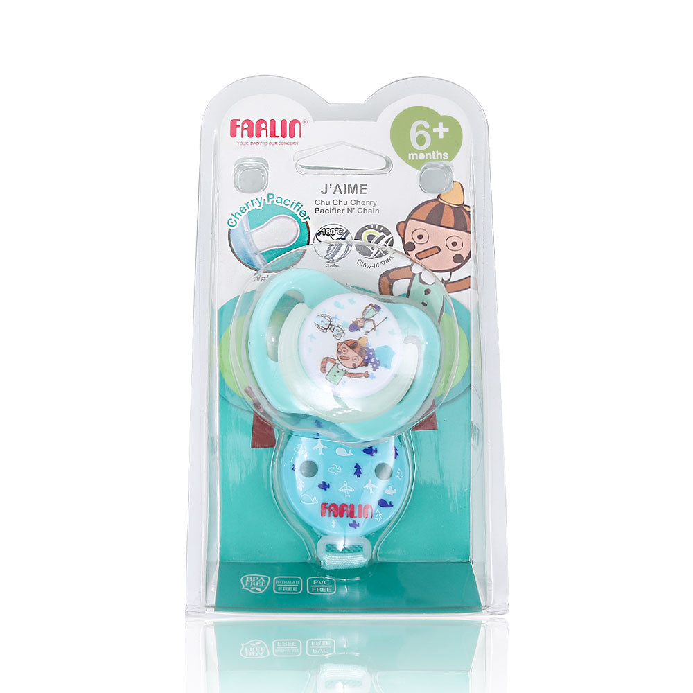 Pacifier-Cherry N'Chain 6M+