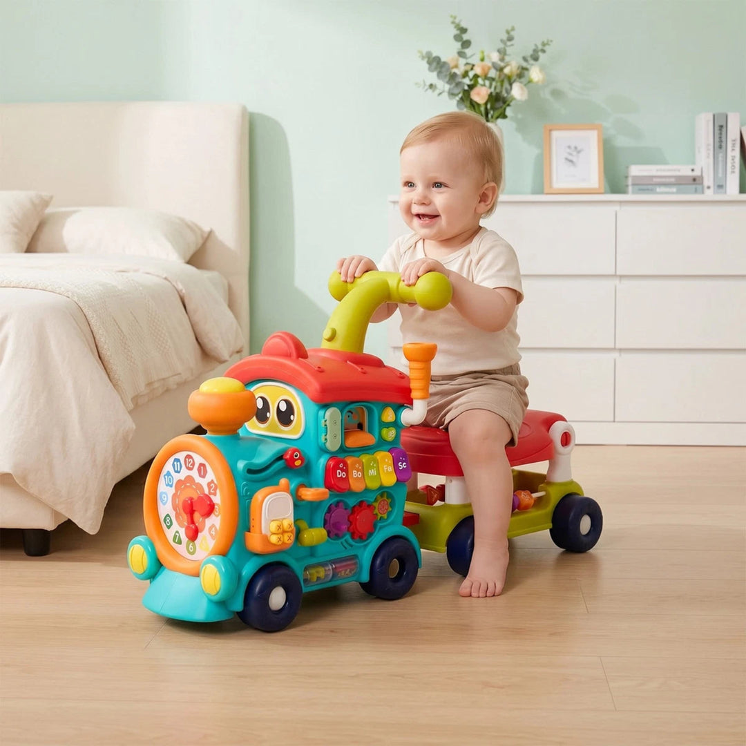 Multi-Function Funny Train (5-in-1 Baby Walker & Ride-On)