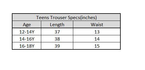 Teen Boys French Terry Trousers - Navy Blue
