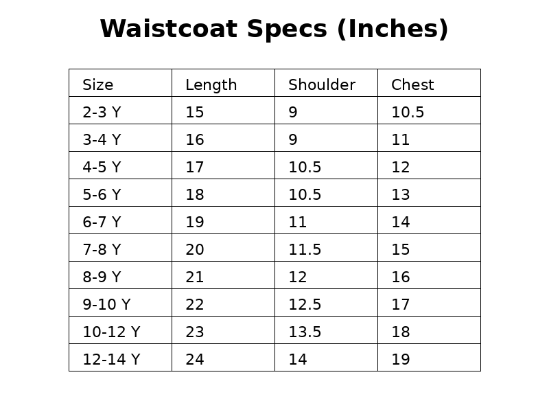 Boys Poly Viscose Waistcoat (Black Jamawar)