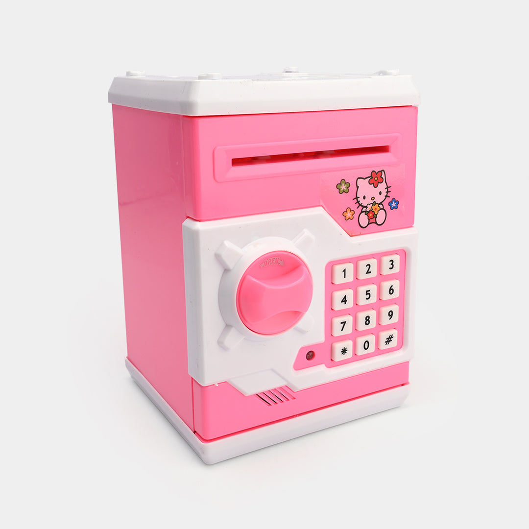 Money Safe Electric Lock Kids ATM Machine