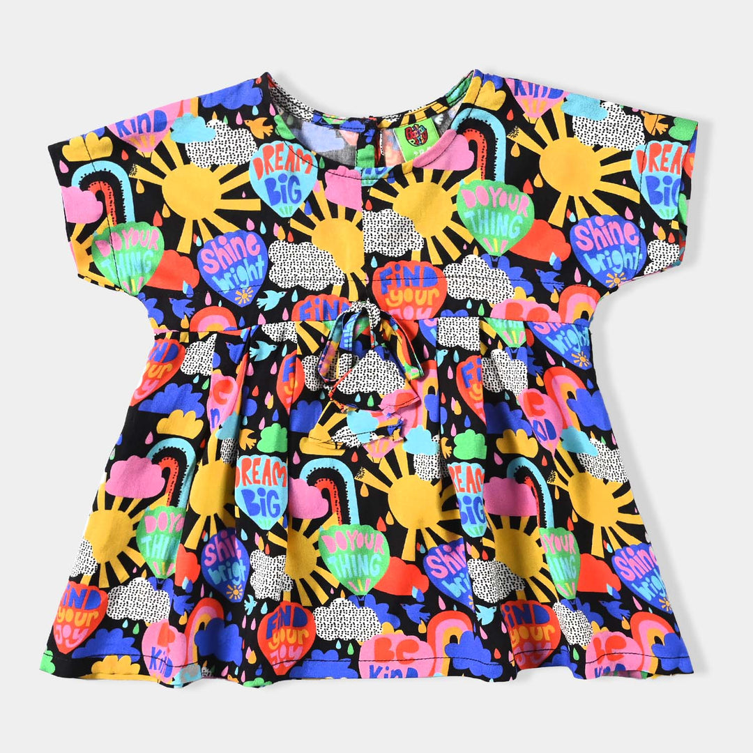 Infant Girls Viscose Casual Top (Sunshine) - Multi