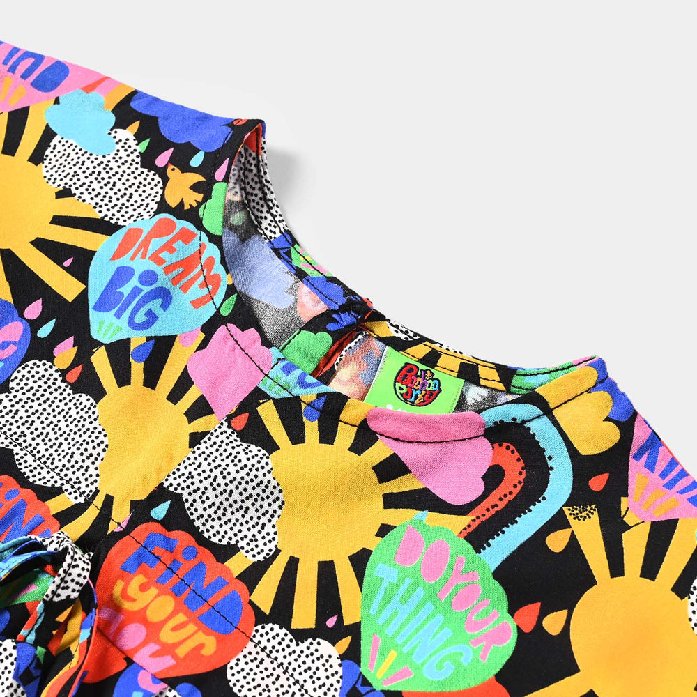 Infant Girls Viscose Casual Top (Sunshine) - Multi