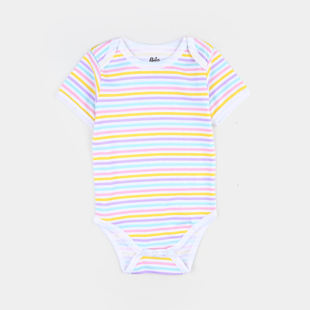 Infant Girls Cotton Interlock Romper Set (3PCS)