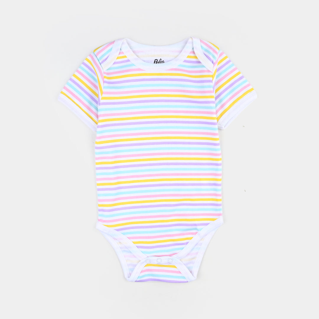 Infant Girls Cotton Interlock Romper Set (3PCS)