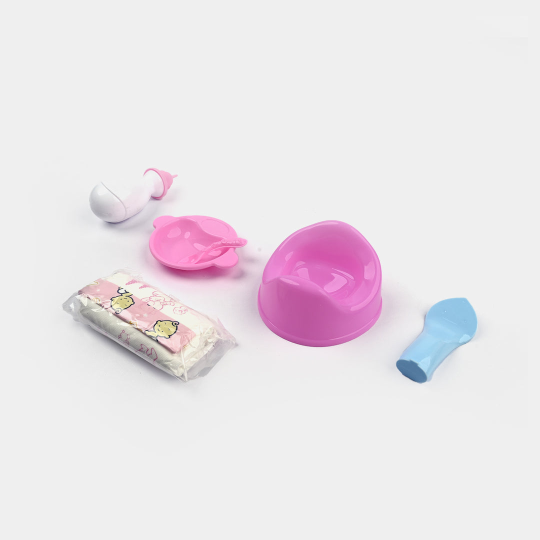 Baby Doll High Chair Playset | Baby Care Roleplay For Girls