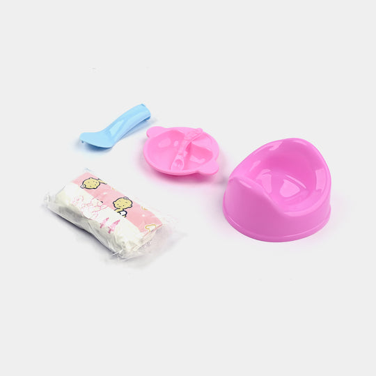 Baby Doll High Chair Playset | Baby Care Roleplay For Girls